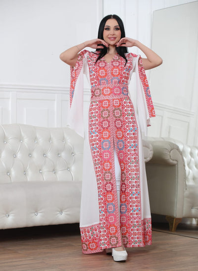 Haifa حيفا Elegance - Embroidered Palestinian Style Thobe/Kaftan