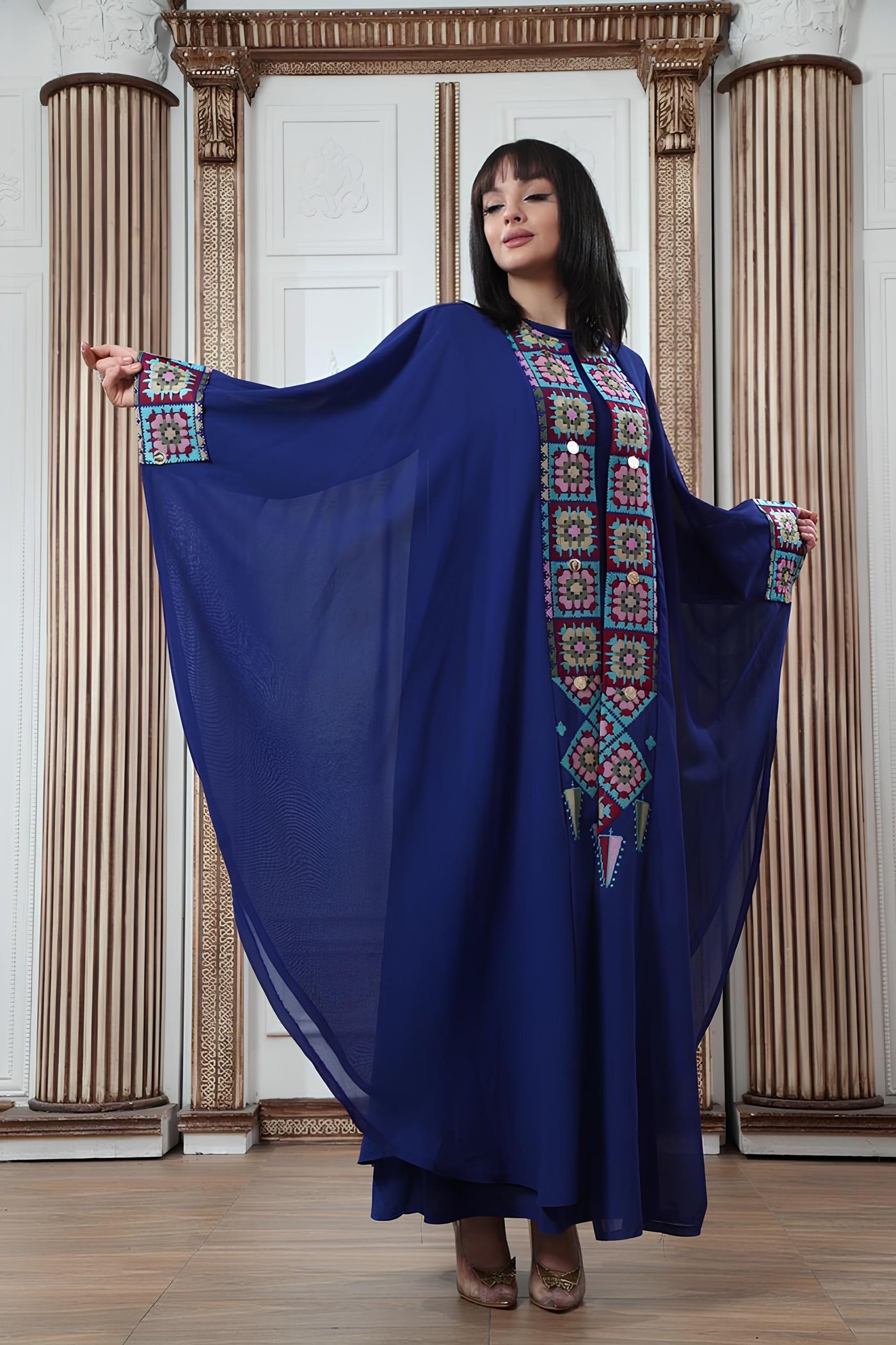 Bisht Of Beauty - 2 Piece High Quality Traditional Embroidered Palestinian Bisht