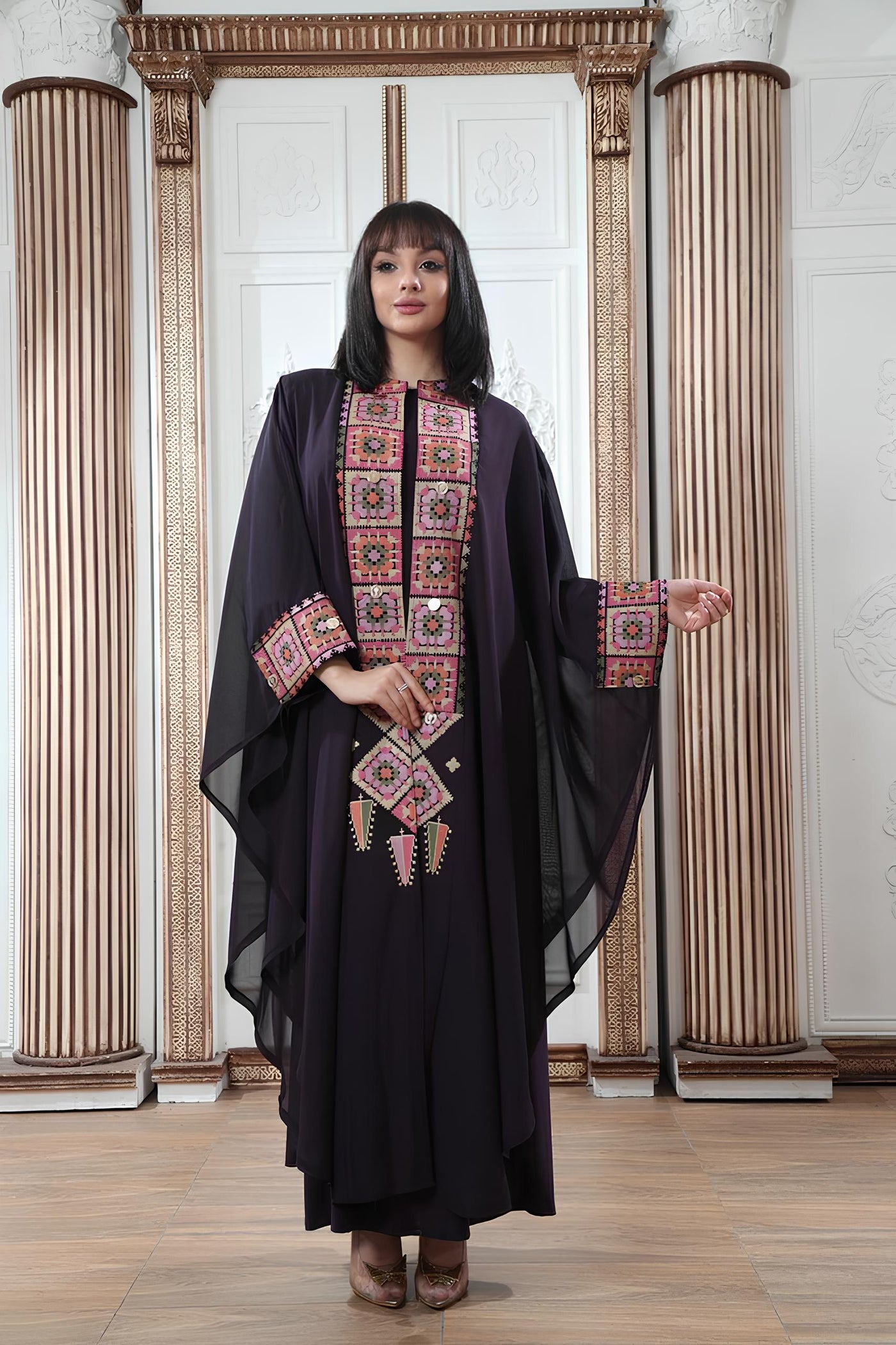 Bisht Of Beauty - 2 Piece High Quality Traditional Embroidered Palestinian Bisht