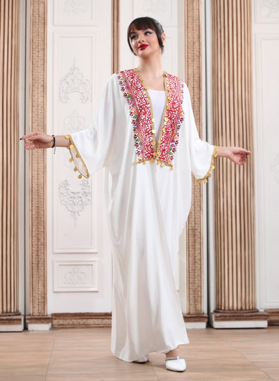 Bisht Al Arab - Embroidered Palestinian style Bisht/Abaya