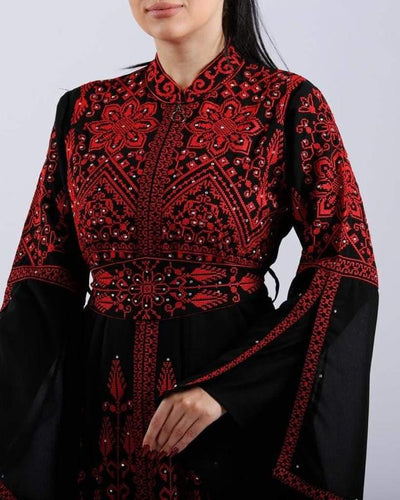 Kaftan Beauty - Embroidered Palestinian style Kaftan