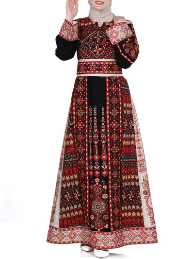 Embroidered thobe of Gaza -  Traditional Palestinian Thobe - JPK Traditions