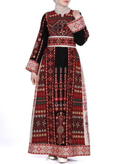Embroidered thobe of Gaza -  Traditional Palestinian Thobe - JPK Traditions