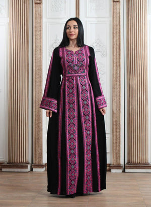 Star Of Akka -  Emroidered Palestinian style Thobe (High Quality) - JPK Traditions