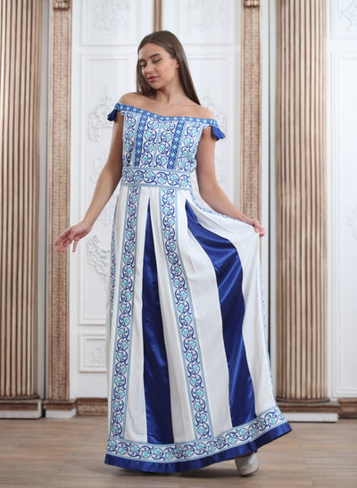 Sky Queen - Very High Quality Embroidered Palestinian style Dress