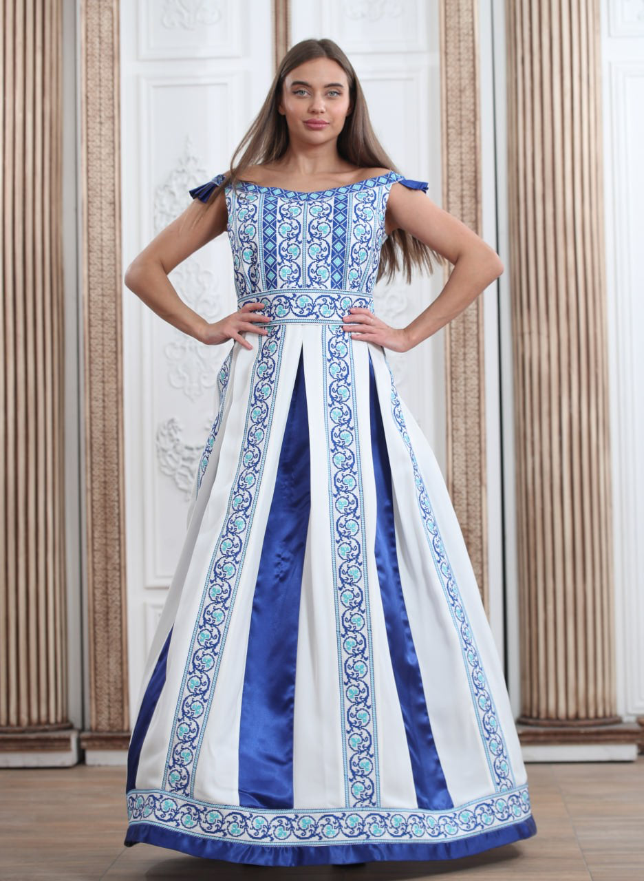 Sky Queen - Very High Quality Embroidered Palestinian style Dress