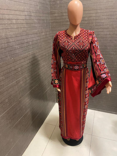 Al Majdalawi - High Quality Traditional Embroidered Palestinian style Thobe for women