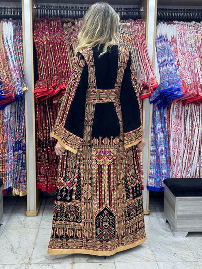 Gloss Of Jerusalem - High Quality Traditional Embroidered Palestinian Thobe dress