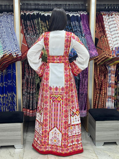 Gloss Of Jerusalem - High Quality Traditional Embroidered Palestinian Thobe dress