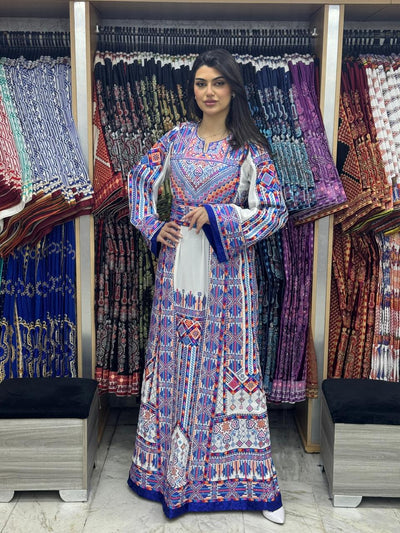 Gloss Of Jerusalem - High Quality Traditional Embroidered Palestinian Thobe dress