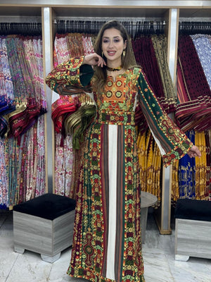 Al Majdalawi - Very High Quality Embroidered Palestinian Thobe - JPK Traditions