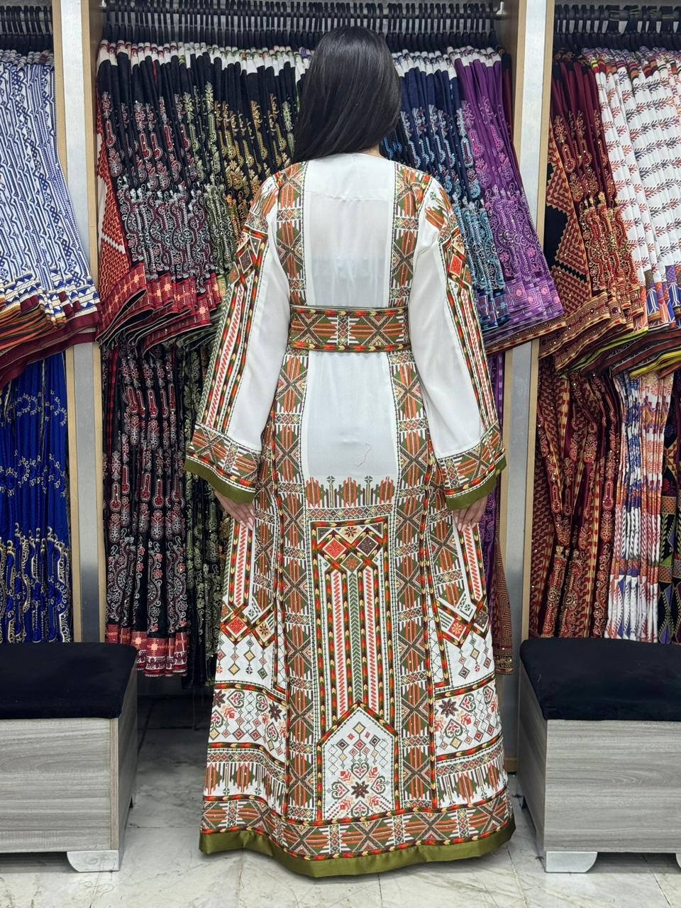 Gloss Of Jerusalem - High Quality Traditional Embroidered Palestinian Thobe dress