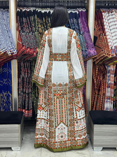 Gloss Of Jerusalem - High Quality Traditional Embroidered Palestinian Thobe dress