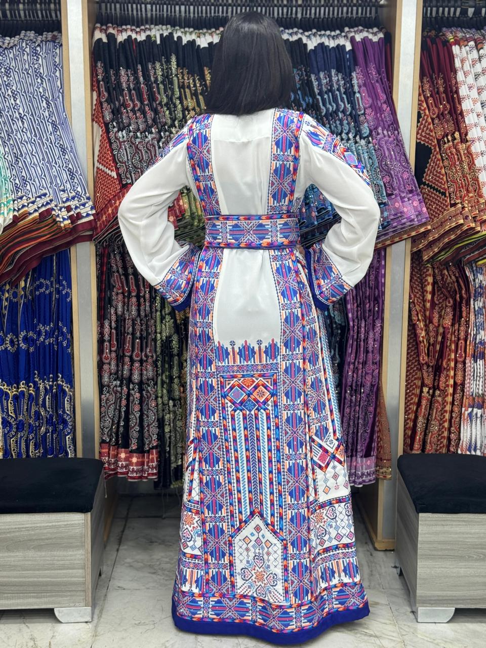 Gloss Of Jerusalem - High Quality Traditional Embroidered Palestinian Thobe dress