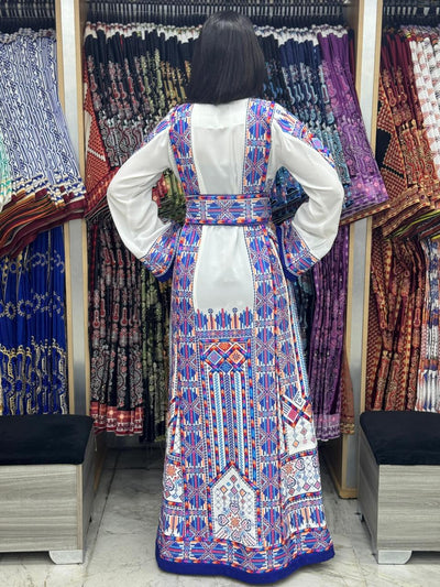 Gloss Of Jerusalem - High Quality Traditional Embroidered Palestinian Thobe dress
