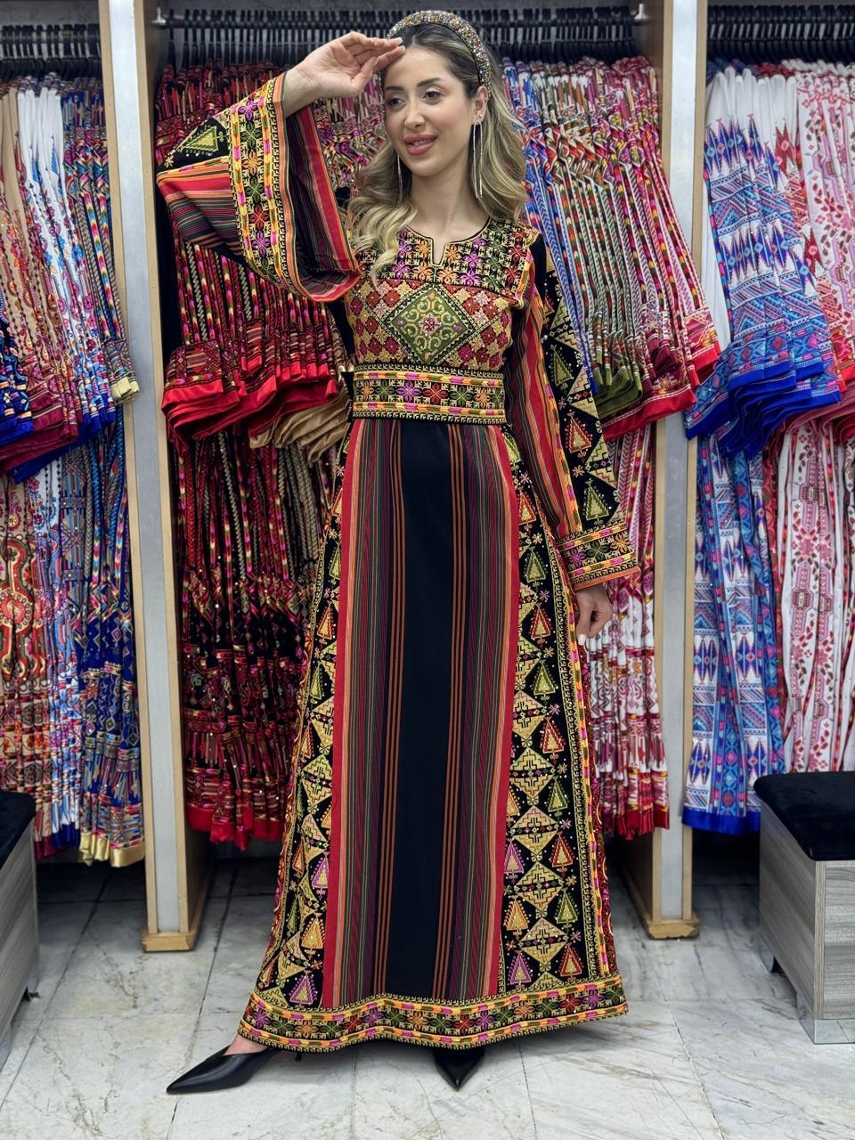 Al Majdalawi - Very High Quality Embroidered Palestinian Thobe - JPK Traditions