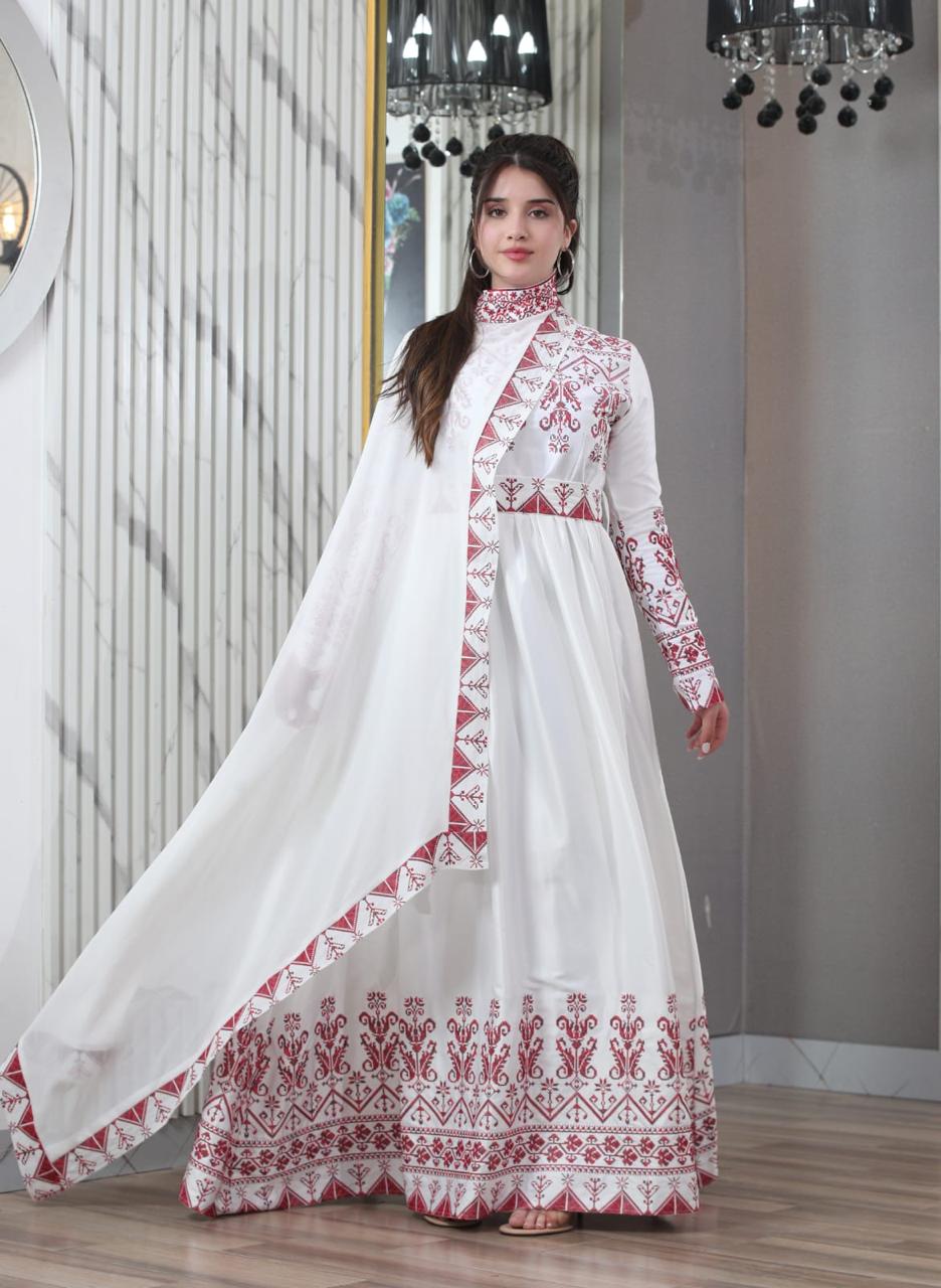 Embroidered Angel Thobe  - Embroidered Palestinian Thobe Dress