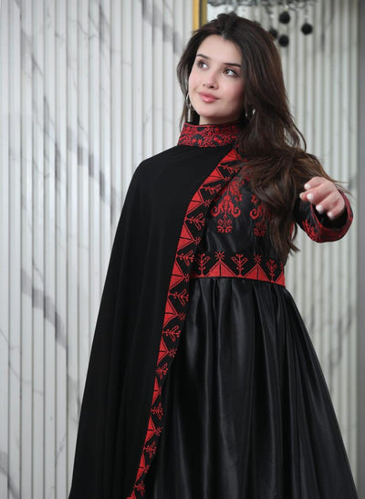 Embroidered Angel Thobe  - Embroidered Palestinian Thobe Dress