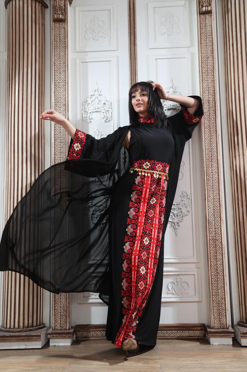 Pearl Of Gaza - Embroidered Palestinian style Thobe/Dress