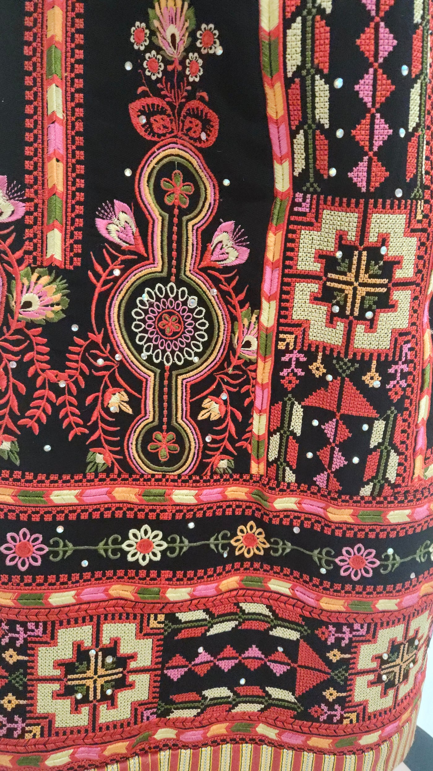 Grace Of Jericho - Traditional Embroidered Palestinian style Kaftan