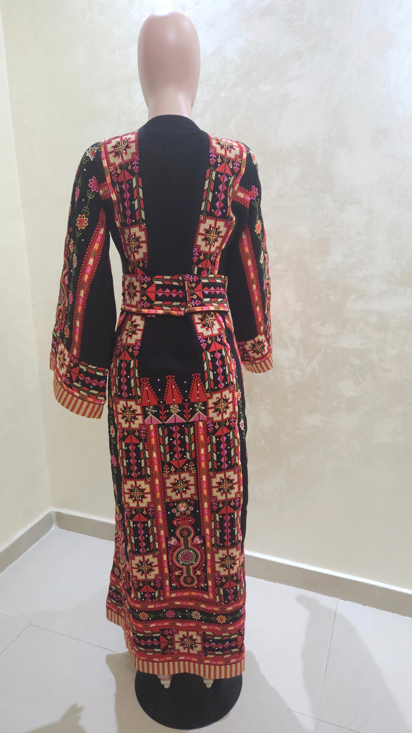 Grace Of Jericho - Traditional Embroidered Palestinian style Kaftan