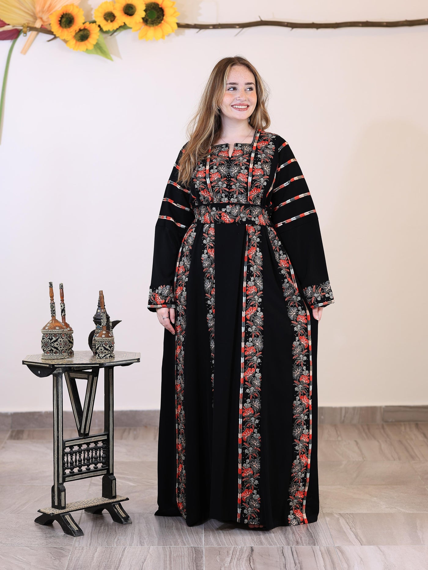 Grace Of Tulkarem - High Quality Embroidered Palestinian style Thobe