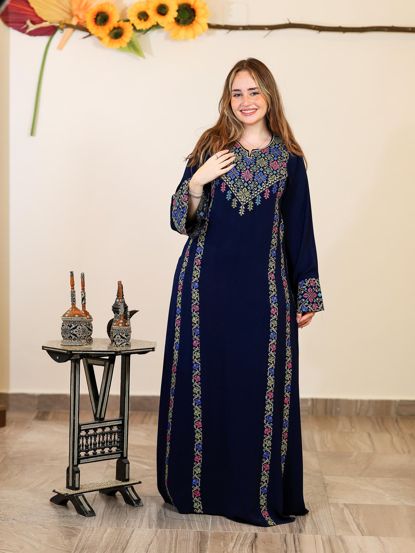 Beit Jala Nostalgia - Traditional Embroidered Palestinian Thobe