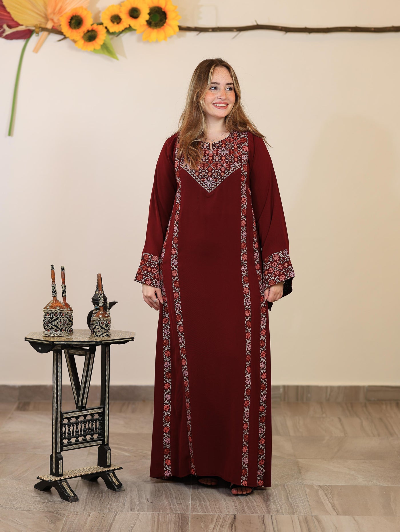 Beit Jala Nostalgia - Traditional Embroidered Palestinian Thobe