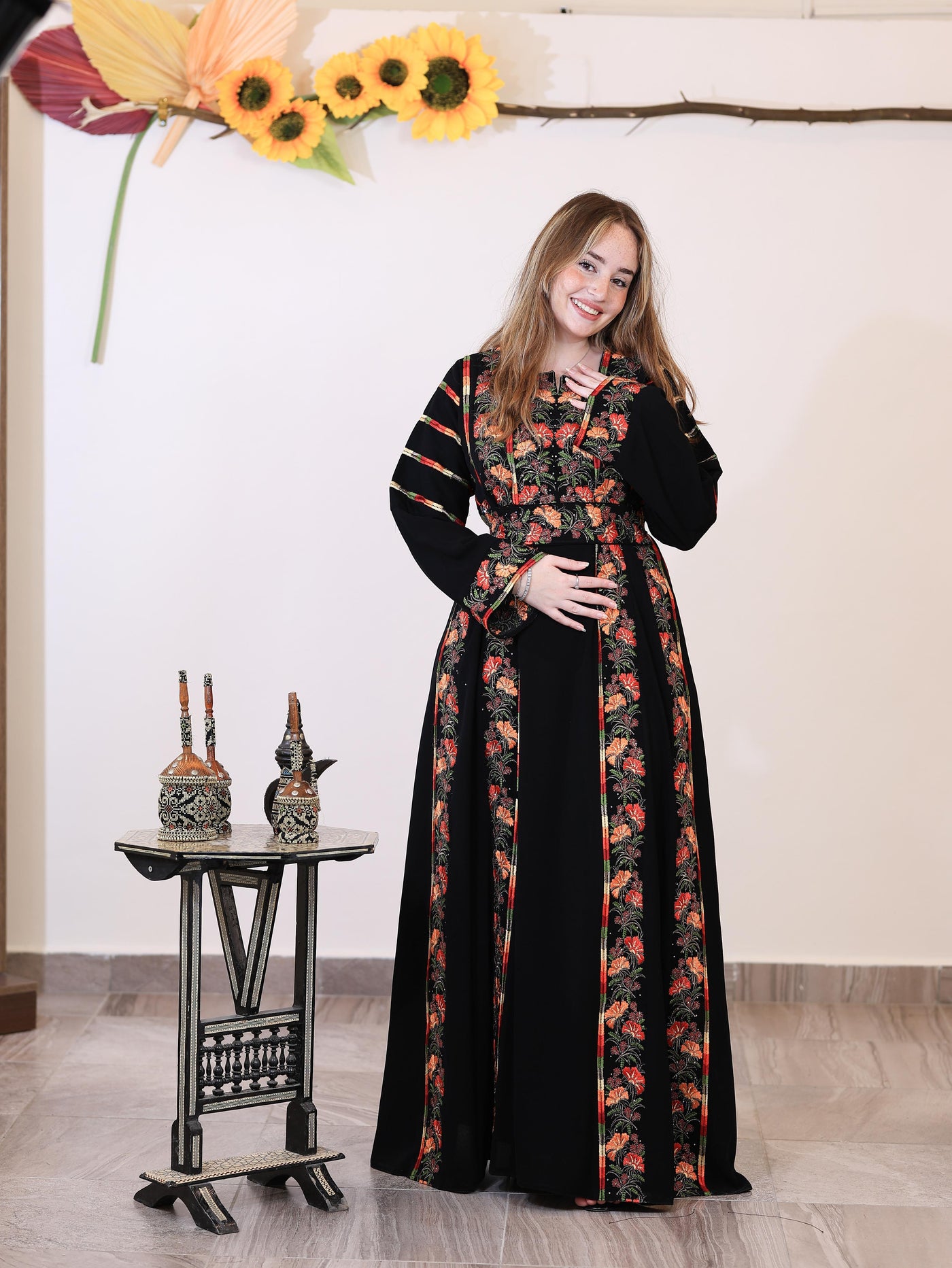 Grace Of Tulkarem - High Quality Embroidered Palestinian style Thobe