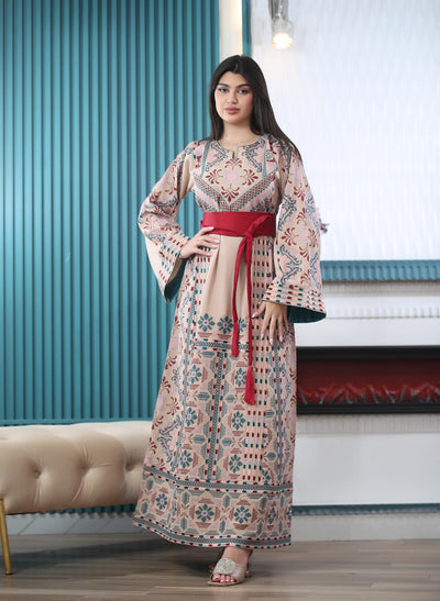 Royalty Of Haifa Thobe - High Quality Embroidered Palestinian Thobe for women