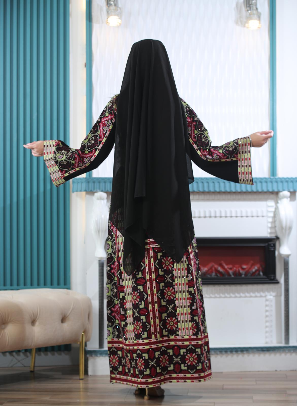 Royalty Of Haifa Thobe - High Quality Embroidered Palestinian Thobe for women