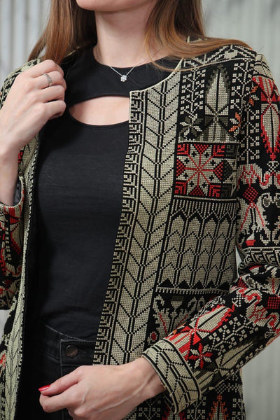 Haifa Jacket - Embroidered Palestinian style