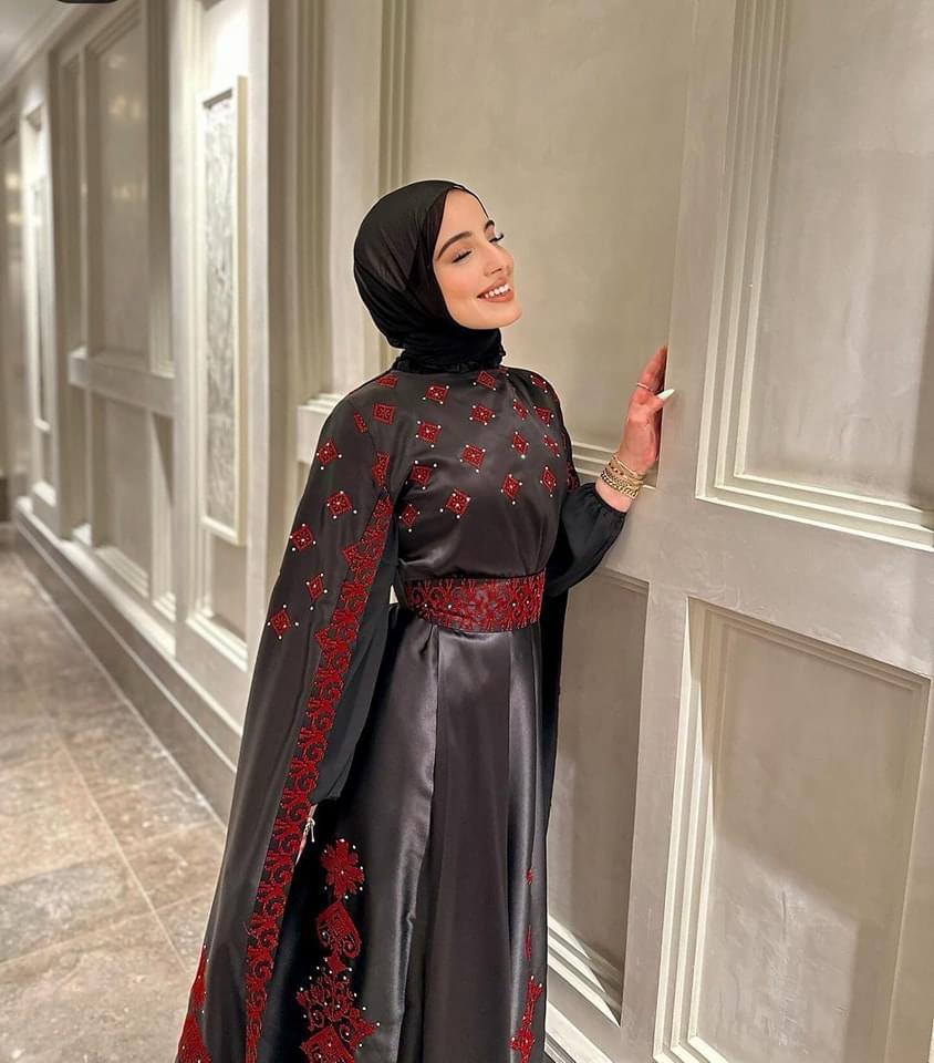 Layali Falasteen Dress - Embroidered Palestinian style Dress