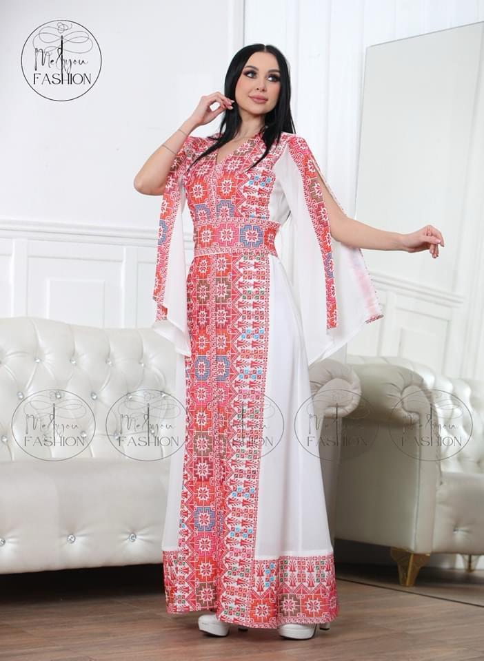 Nablus Heritage - Traditional Embroidered Palestinian style Kaftan