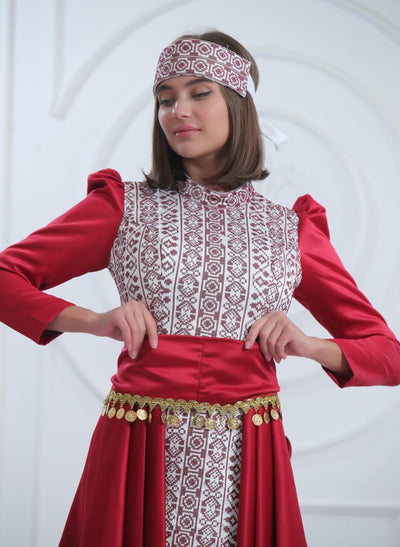 Little Red Riding Hood 2 - Embroidered Palestinian Dress - JPK Traditions