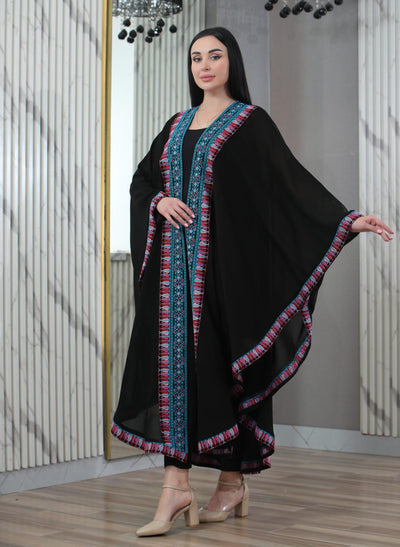 Elegance of Akka Shawl - (Free Size) Palestinian style Shawl - JPK Traditions