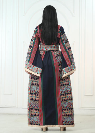 Elegant Majdalawi -High Quality Embroidered Palestinian Thobe