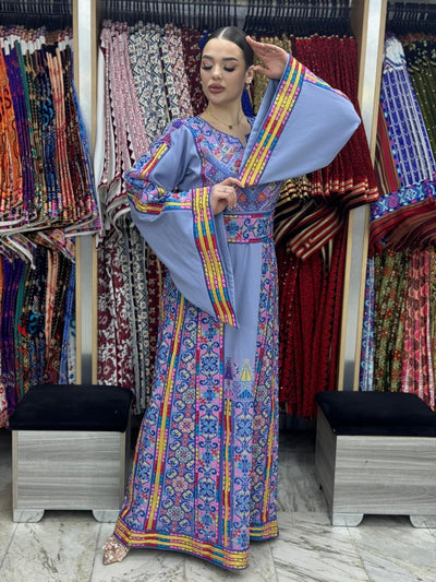 Ray Of Jerusalem - High Quality Embroidered classic Palestinian Thobe dress