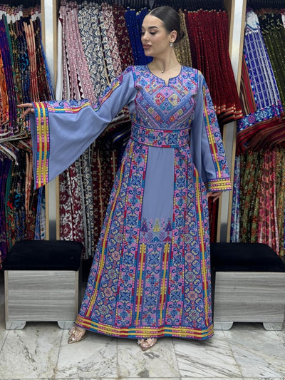 Ray Of Jerusalem - High Quality Embroidered classic Palestinian Thobe dress