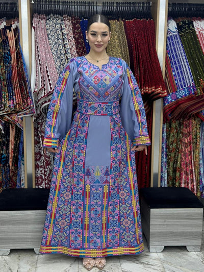 Ray Of Jerusalem - High Quality Embroidered classic Palestinian Thobe dress