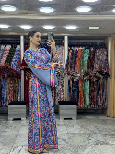 Ray Of Jerusalem - High Quality Embroidered classic Palestinian Thobe dress