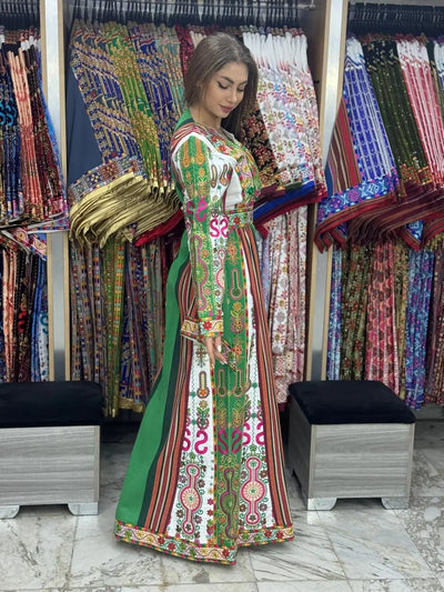 Hebron allure Thobe - High Quality Embroidered Palestinian dress Thobe - JPK Traditions
