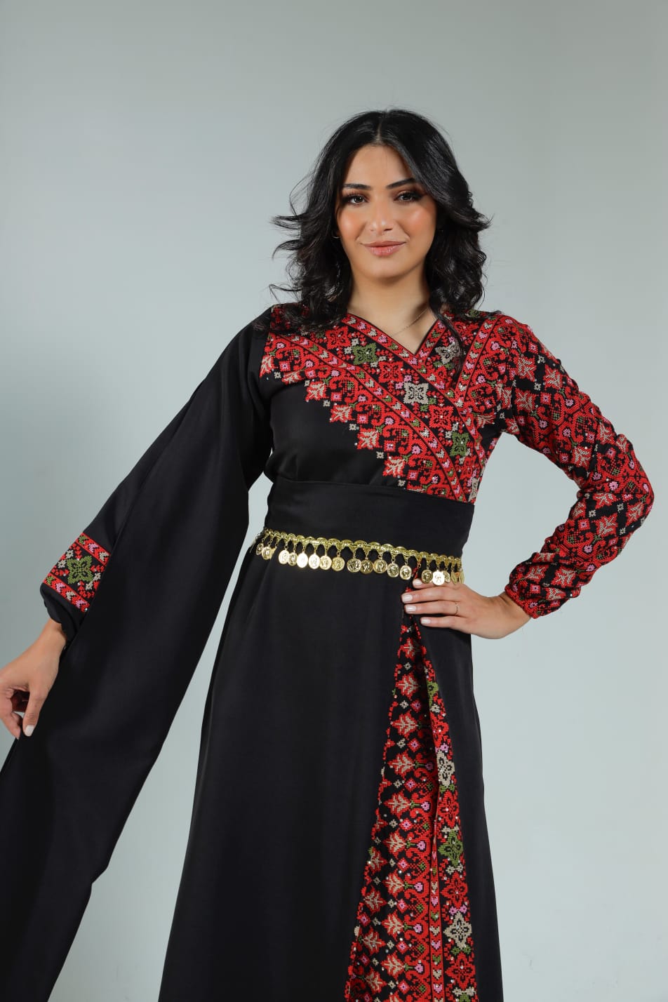 Gloss Of Jenin - High Quality Traditional Embroidered Palestinian Dress