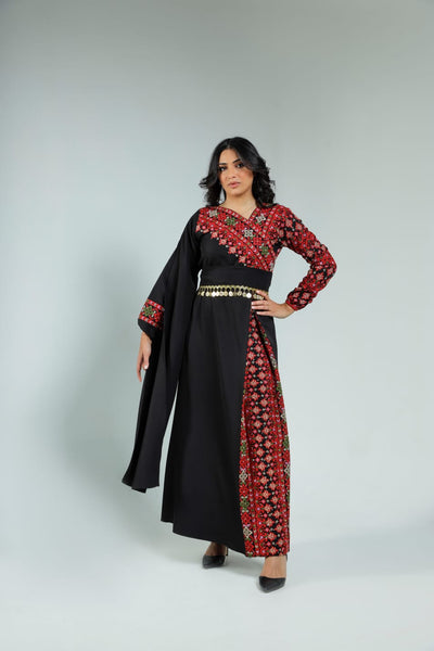 Gloss Of Jenin - High Quality Traditional Embroidered Palestinian Dress