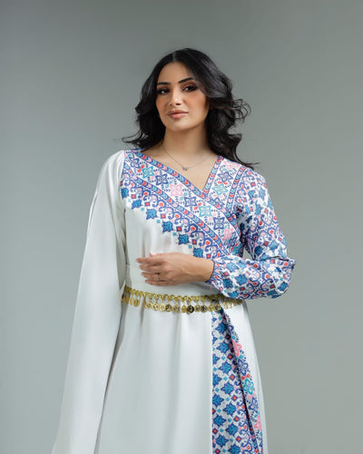 Gloss Of Jenin - High Quality Traditional Embroidered Palestinian Dress