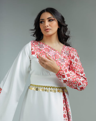 Gloss Of Jenin - High Quality Traditional Embroidered Palestinian Dress