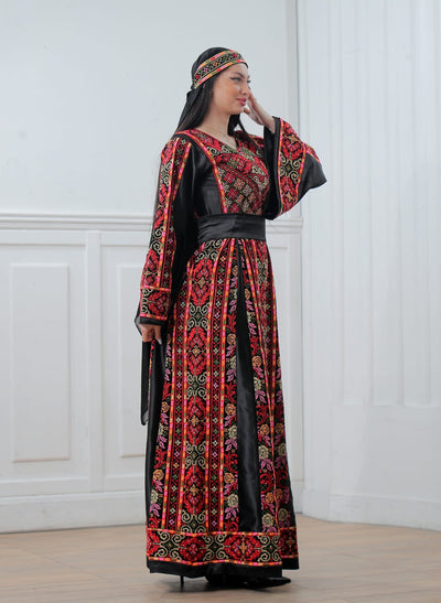 Crystal Of Jenin - High Quality Traditional Embroidered Palestinian Thobe