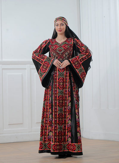 Crystal Of Jenin - High Quality Traditional Embroidered Palestinian Thobe