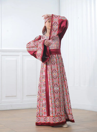 Crystal Of Jenin 2 - High Quality Traditional Embroidered Palestinian Thobe - JPK Traditions