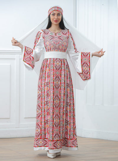 Crystal Of Jenin - High Quality Traditional Embroidered Palestinian Thobe